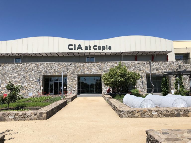 The entrance to the CIA at Copia in Napa's Oxbow District