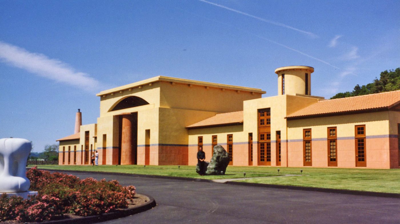 The Michael Graves-designed Clos Pegase winery in Calistoga