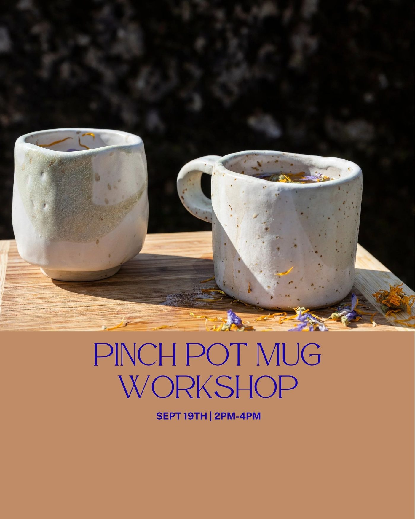 Pinch Pot Mug Workshop at COVET Home Studio