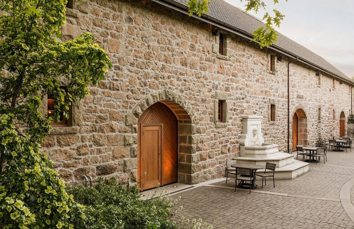 The Freemark Abbey winery building and grounds in St. Helena